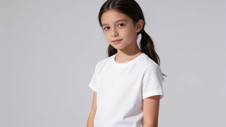 buy-Girls Short Sleeve T Shirts Kids Summer Tops Crewneck Tees 5-14 Years